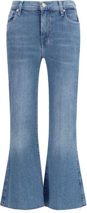 7 For All Mankind 7FOR Blauwe Katoenen Flared Jeans