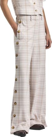 Derek Lam Carter Wide Leg Button Trouser