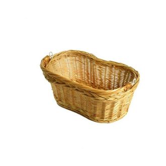 Vacchetti Vacchetti - Cesta De Mimbre Mafalda Con Asa M&oacute;vil Cm29x17h12