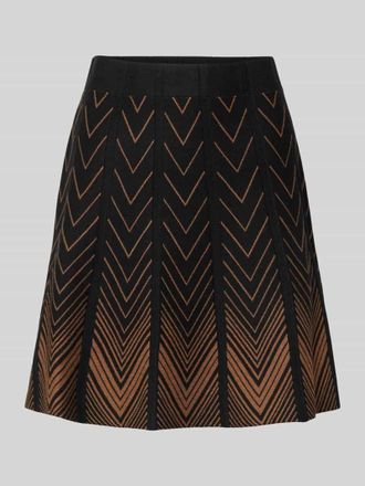 Apricot Minirock aus Viskose-Mix mit elastischem Bund in Black, Gr&ouml;&szlig;e S