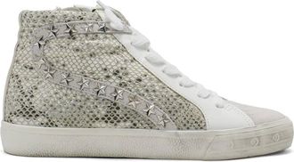 Vintage Havana Womens Kate High-Top Fashion Sneakers In Gold Snake Multi