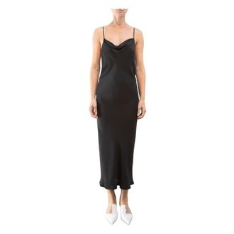 Pierantonio Gaspari Abito Seta - Dames - Casual kleedjes - Zwart - M - Kleedjes
