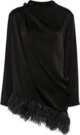 Fabiana Filippi Long Sleeve Top - Dames - Longsleeves - Zwart - M - Tops