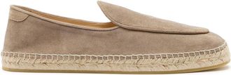 Jimmy Choo London Shenton Suede Espadrille Loafers - Beige - 44 (IT44 / UK10)