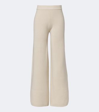 Max Mara Wool and cashmere wide-leg pants