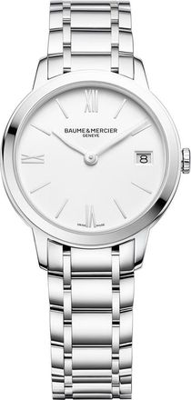 Baume & Mercier Classima 10335 Automatic Bracelet Watch, 31mm in Silver at Nordstrom