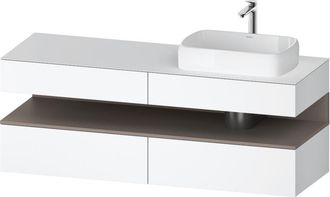 Duravit Qatego Consola Mueble Bajo Lavabo, 2 Extensiones, 2 - Duravit