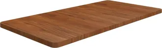 vidaXL Encimera Ba&ntilde;o Madera Maciza Tratada Marr&oacute;n Oscuro 100x50x2,5 Cm Vidaxl