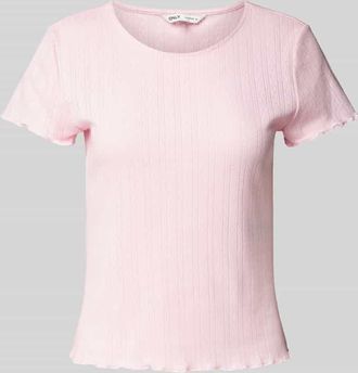 Only Regular Fit T-Shirt aus reiner Baumwolle Modell CARLOTTA in Rosa, Gr&ouml;&szlig;e XS
