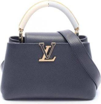 Louis Vuitton Pre-owned Vintage Handbag - Dames - Vintage Schoudertas - Blauw - ONE Size - Leer - Vintage