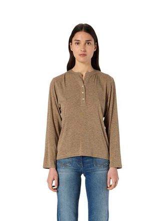 Gerard Darel Hugue Long Sleeve Top in Camel at Nordstrom, Size X-Large