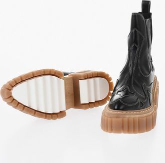 Stella McCartney Stivaletti Texani EMILIE con Cuciture a Vista 6cm Stella McCartney