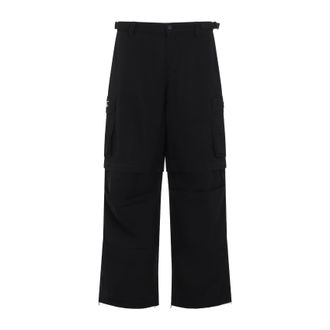 032c Mens Intermission Cargo Pants - Black Cotton - Size Medium