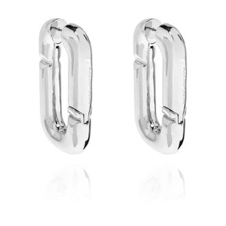 Marc Jacobs Oorbellen in de vorm van een logo - Dames - Oorbellen - Grijs - ONE Size - Accessoires
