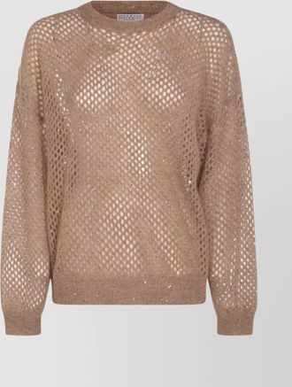 Brunello Cucinelli crewneck knitwear sequin embellishments