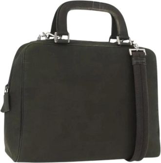 Prada Pre-owned Handbags, female, Green, Size: ONE SIZE Pre-owned Vintage Nylon Hand Bag