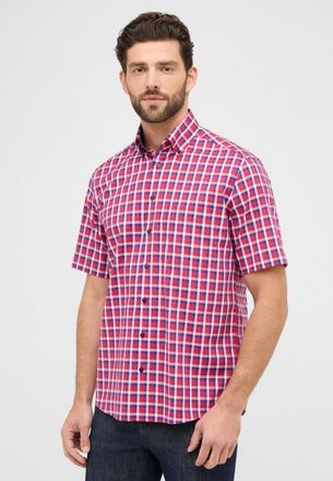 Eterna Kurzarmhemd ETERNA COMFORT FIT, Herren, Gr. 46, Normalgr&ouml;ssen, rot, 100% cotton, normal, Hemden Kurzarmhemd