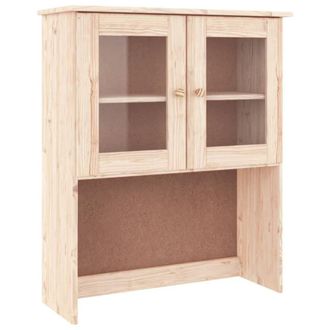 Berkfield Home Dresser Top ALTA 77x30x92 cm Solid Wood Pine in Light Tan | Size: 77 x 30 x 92 cm