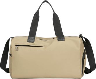 Generic Compatible For Outdoor Leisure Fitness Bag Wet And Dry Separation Travel Large Capacity Personalized Short Trip Casual Luggage(Khaki)