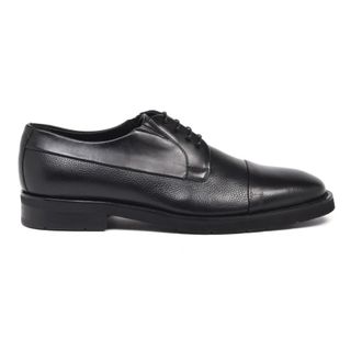 Baldinini Zwarte veterschoen van getrommeld leer - Heren - Schoenen - Zwart - Maat: 41 EU Leer
