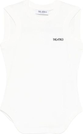 The Attico Cotton Tank Top - Dames - Tops zonder mouwen - Wit - 2XL - Katoen - Tops