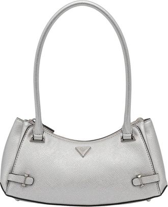 Guess Rosalba Tas - Dames - Schoudertassen - Grijs - ONE Size - Leer - Tassen