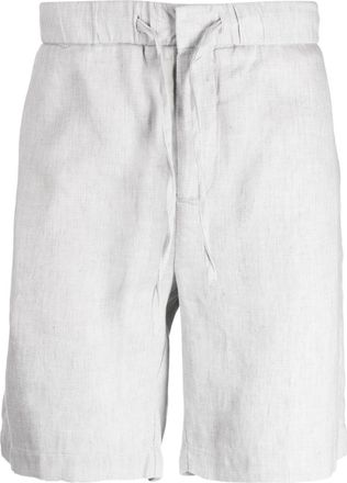Frescobol Carioca Felipe linen-cotton shorts - men - Linen/Flax/Cotton - 32 - Grey