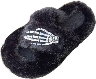 Generic House Slippers for Women Fluffy Slippers Women Boots Ladies Slippers Size 9 UK Wide Fitting Women Shoes Winter Boots Boot Slippers Ladies Boot slipper