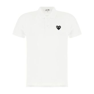 Comme Des Gar&ccedil;ons Polo Shirts, male, White, Size: S Classic Polo Shirt for Men