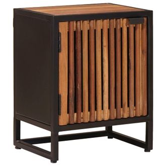 vidaXL Vidaxl Comodino A Muro Fatto A Mano Naturale 40 X 30 X 50 Cm