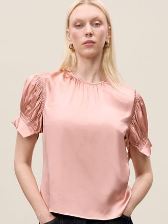 Rebecca Taylor Short Sleeve Charm Blouse