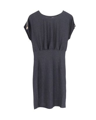 Moschino Love Moschino metallic glitter mini-jurk in zwarte viscose