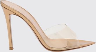 Gianvito Rossi Sandali mules Elle in PVC e pelle verniciata con tacco alto