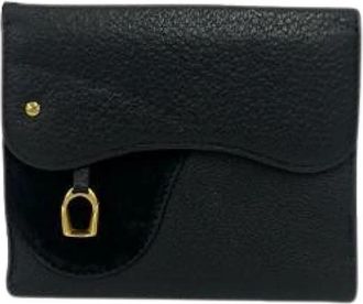 Gucci Pre-owned Portafoglio in Pelle e Camoscio - - Pre-owned - Donna - Nero - ONE SIZE