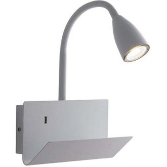 Fan Europe Applique gulp in metallo bianco con braccio flessibile
