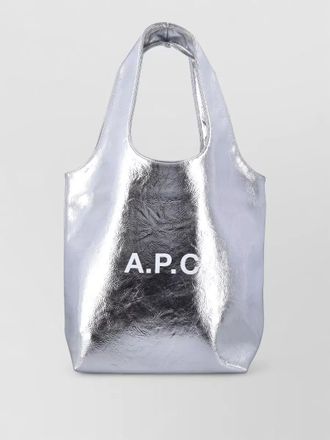 A.P.C. ninon small tote bag metallic finish
