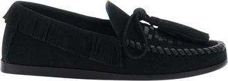 Isabel Marant Fitza Loafers - Dames - Loafers - Zwart - 38 EU - Su&egrave;de - Schoenen