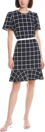 Sharagano Short Sleeve A Line Dress