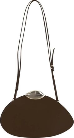Benedetta Bruzziches Leren tas met bovenhandvat- magnetische sluiting - Dames - Schoudertassen - Bruin - ONE Size - Leer - Tassen