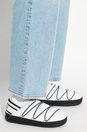 Moon Boot MB ICON SLIPPER Shoes, Womens, White