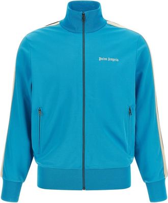 Palm Angels Track Sweatshirt - Heren - Vesten met rits - Blauw - L - Hoodies & sweatvesten
