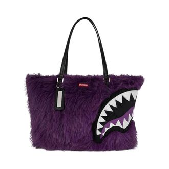 Sprayground Bags, female, Purple, ONE SIZE, Shark Tote