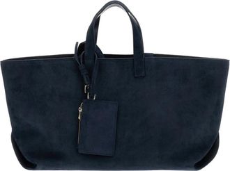A.P.C. Trapezium Su&egrave;de Tote - Dames - Shoppers - Blauw - ONE Size - Su&egrave;de - Tassen