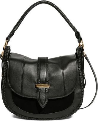 Aim&eacute;e Willow Convertible Leather Shoulder Bag in Black at Nordstrom