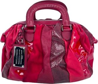 Dolce & Gabbana Borsa Pre-owned con Manico in Pelle e Dettagli in Serpente Color Borgogna - - Pre-owned - Donna - Rosso - ONE SIZE
