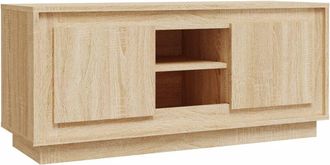 vidaXL Vidaxl - Mueble de tv madera contrachapada roble Sonoma 102x35x45 cm