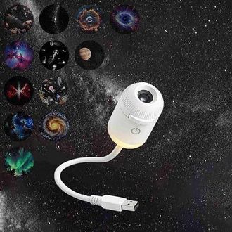 OEM Proyector De Estrellas, Proyector De Galaxias, Proyector De Luz Nocturna, L&aacute;mpara De Estrellas, Ajustable 360&deg;, Planetario, Sala De Estar, Blanco
