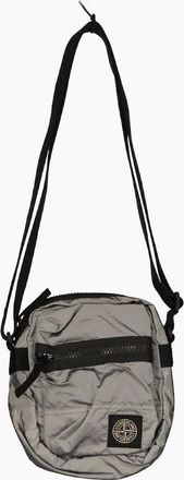 Stone Island Mens Nylon Metal Crossbody Bag - Grey - Size: UNI