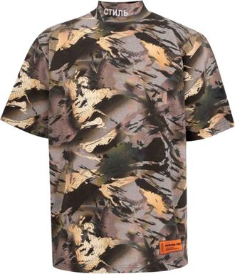 Heron Preston Camouflage Print T-shirt