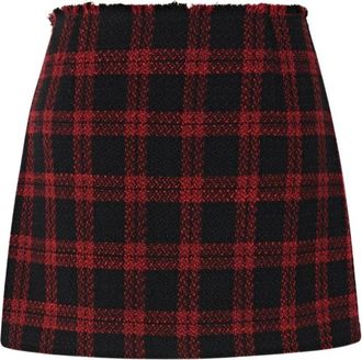 Pinko Korte Rok - Dames - Korte rokken - Rood - M - Nylon - Rokken